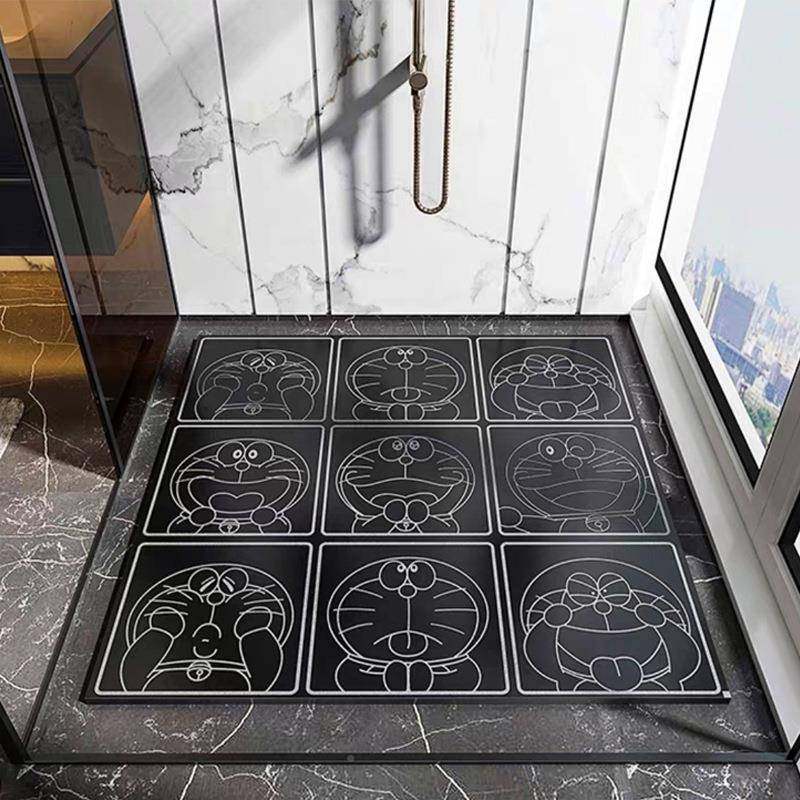 雕刻浴板生淋浴房间钻石型淋地厂标板石垫脚石卫防滑瓷砖垒德株垒