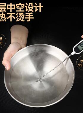 3创04拉面02731A碗不锈钢防拉面碗意斗笠碗泡面碗螺蛳汤粉双层烫