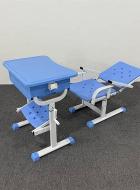 新款中可学生午睡床午休课桌椅升课降可躺儿童学校桌mt-02584椅小