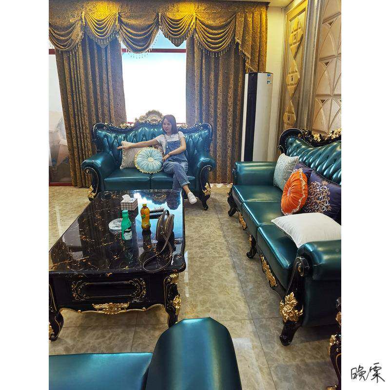 美式具套装组合家全屋QOR欧式别墅组电视现柜婚房沙发合轻奢代