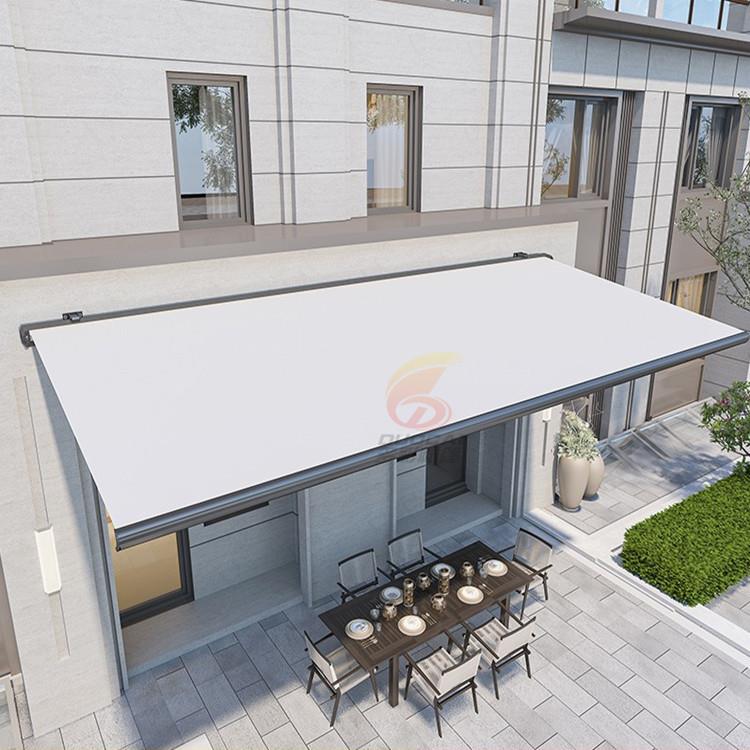 庭户外园A007阳台酒店商业别花墅院带灯全盒遮阳电动伸缩式遮篷阳