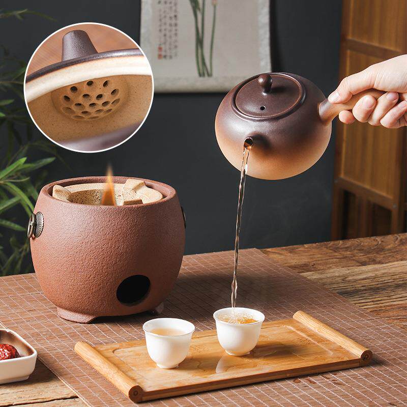 家户外野tb-71044外陶瓷酒精碳炉煮茶器烧水壶温茶用茶壶套装炉底