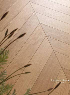 k防t木砖鱼UUP骨拼木纹纹砖600x100日式原木风法式复古客厅2餐厅