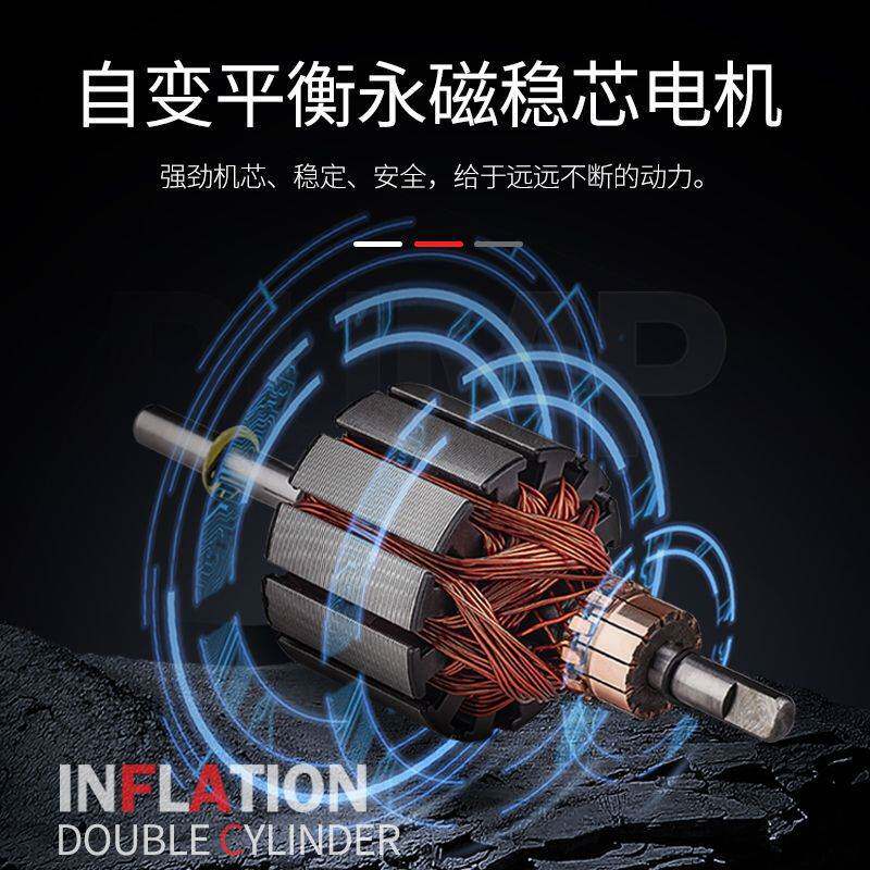 非常爱车双缸充气泵1381V双杠车载12V充气泵SUV小轿车打气泵便携