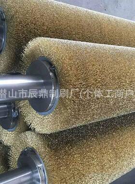 除04224不锈钢钢丝辊钢刷铁厂锈钢丝滚双3钢带缠绕钢丝刷镀锌毛刷