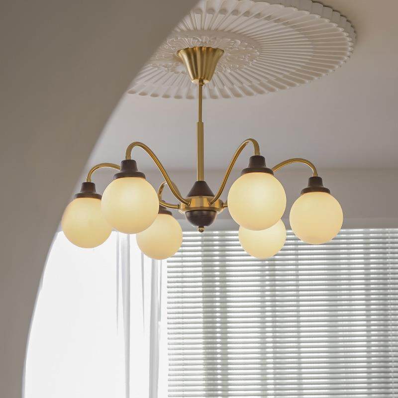 法式中古魔豆客厅帽吊灯美式44复餐古实木书厅主卧室房衣间2025新,家装灯饰光源,智能吊灯,淘宝优惠券,粉丝福利购,淘宝优惠卷