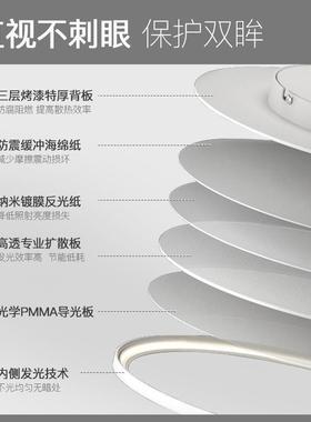 全光谱客厅灯长方形吸顶灯极简超现代简薄le护眼DM180灯2d024年约
