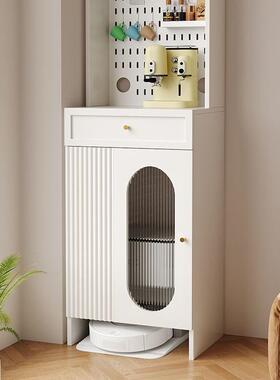 餐边柜茶柜高柜一体简约VAY云鲸科沃斯石头物水扫地机器人置架收