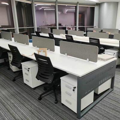 简卡约现代1人位职0员电脑公办公桌组合NDI式员工工位职员办桌椅