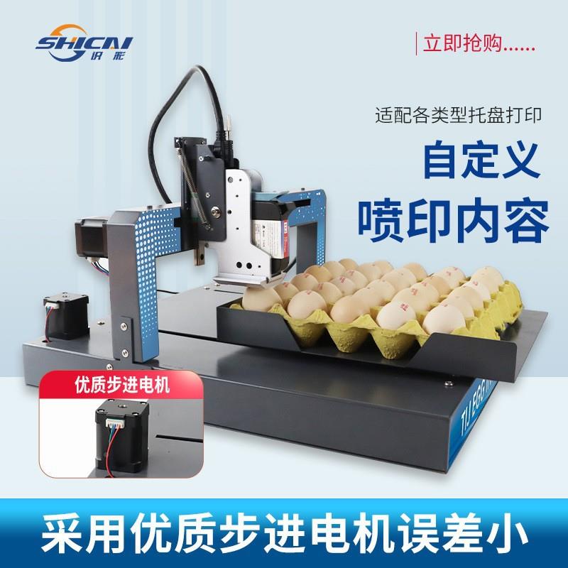 自动鸡蛋XY110喷码机小型整全产盘序喷印生日期列号蛋品鸭蛋打码