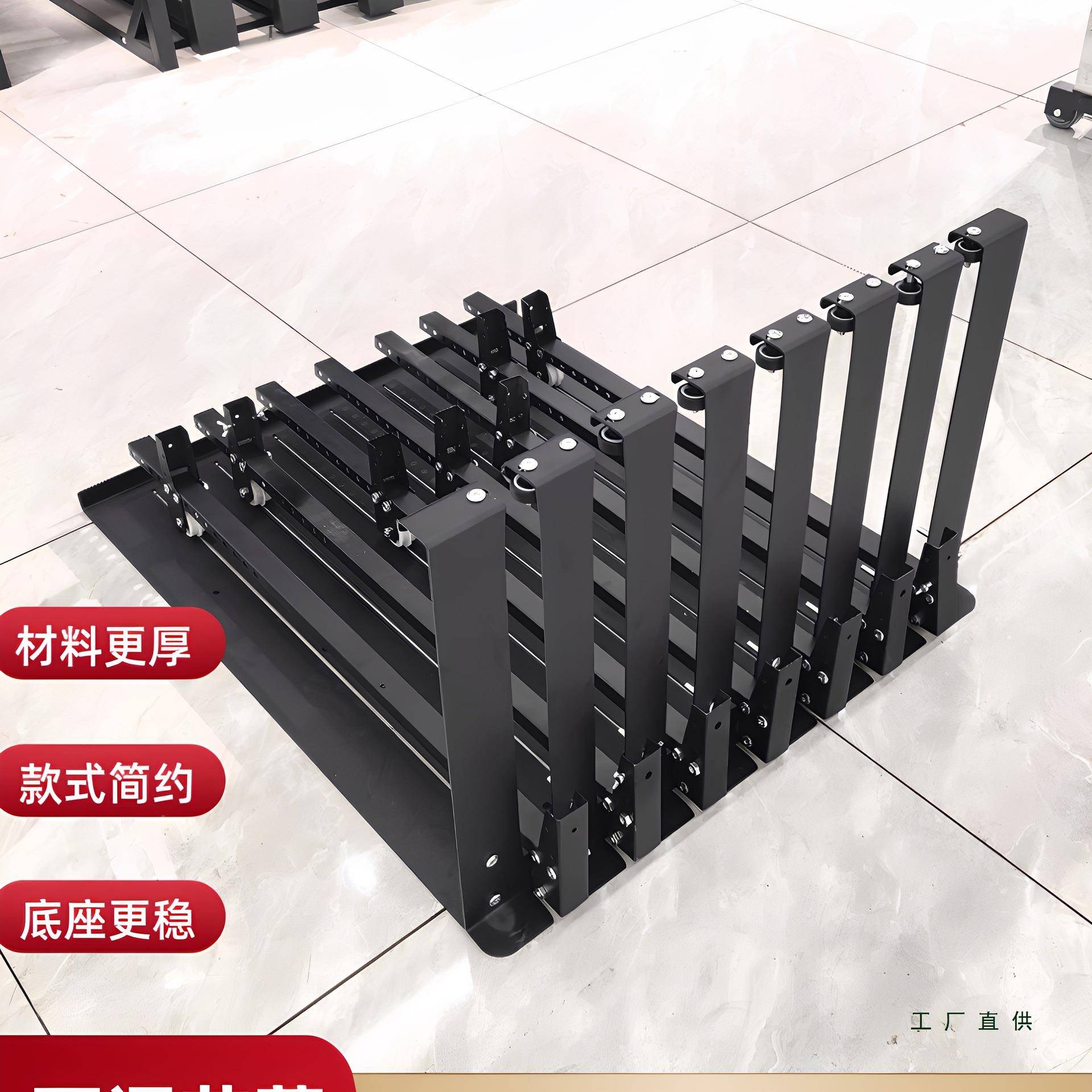 砖抽拉瓷展示架岩板大理石985可调节推大板货架落式展柜地拉超厚