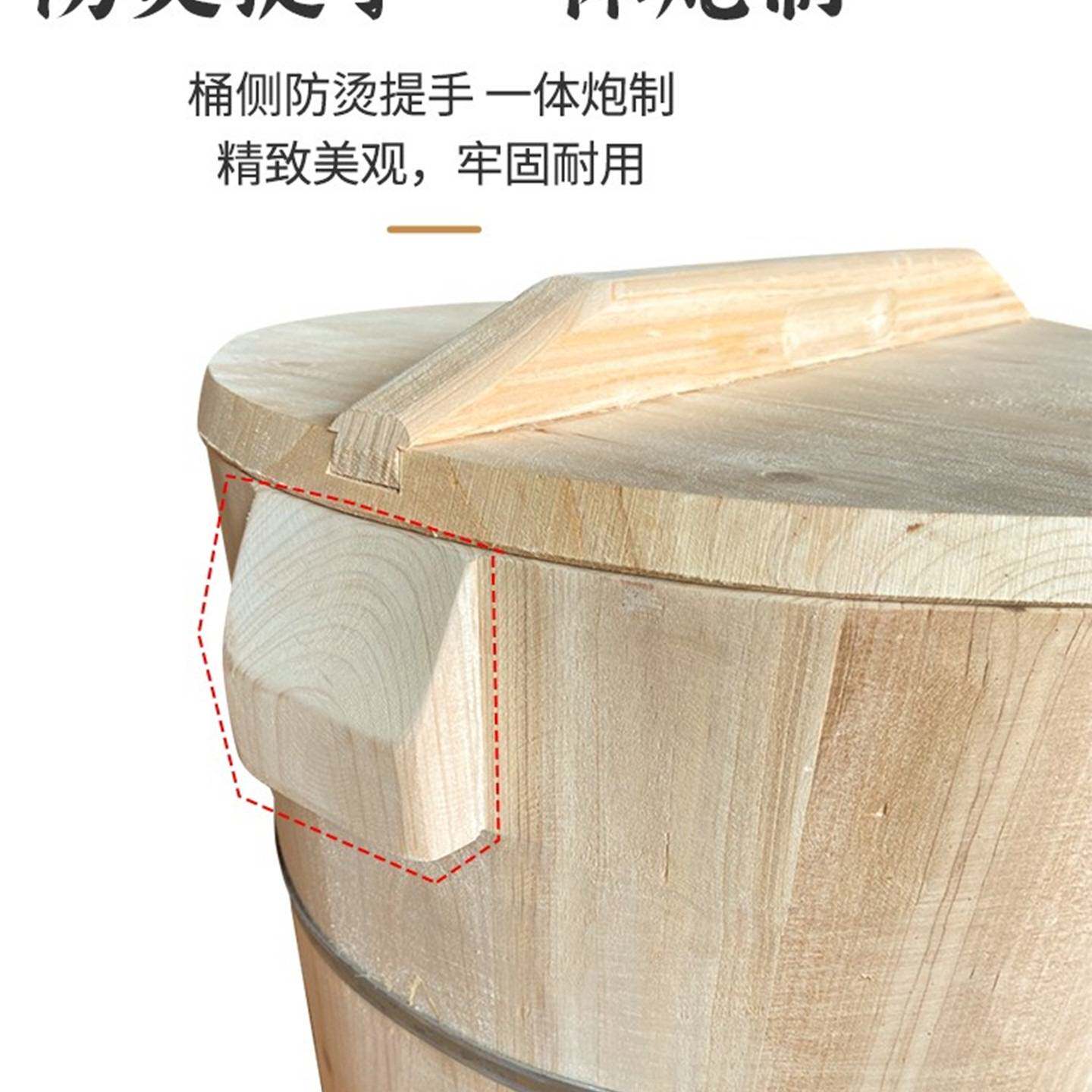 包邮蒸饭木桶商用大号竹编底子家用甑子紫米饭团摆摊饭店米饭蒸桶