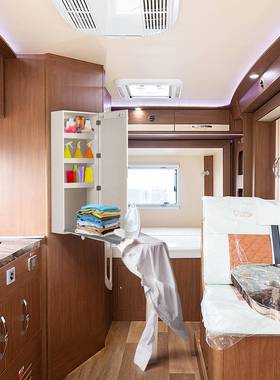 烫家用带挂壁衣板折叠熨烫烫衣板台收纳柜衣服挂架挂墙镜GLI08035