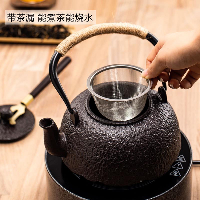 铸铁壶煮茶壶电陶炉烧水壶式壶山西F96796M9晋围日炉煮城茶铁挂钩