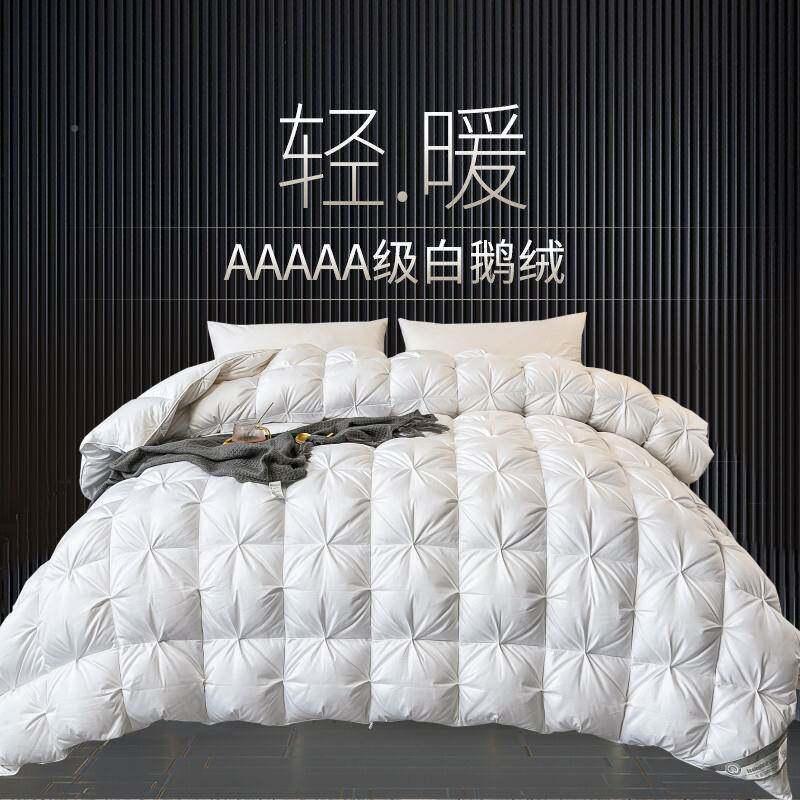 羽绒被9人5白鹅冬07497285被子单酒店春秋天鸭绒绒全棉被芯冬季加