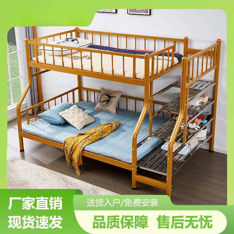 304艺不床锈钢床超厚两厚层子母双人上下铺双层铁高低床8945645特