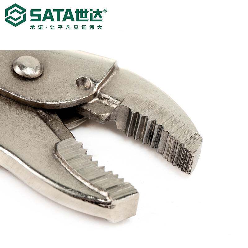 SATA世达工具5寸7寸10寸圆口带刃大力钳夹钳子71101/71102/71103