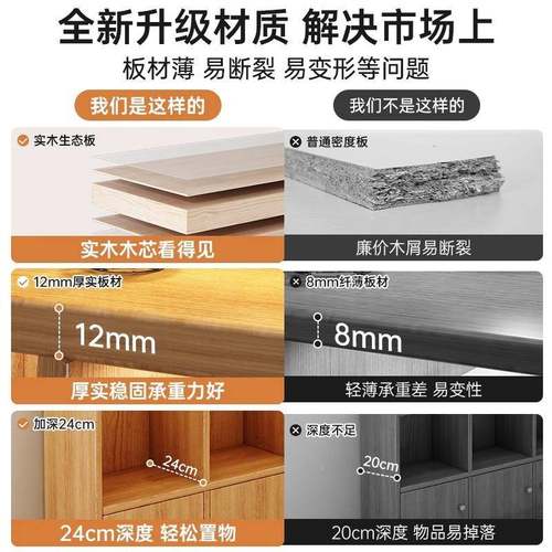 卧室尾收纳柜柜储物床柜柜靠墙杂物落地简易书架简约子现代置SG00