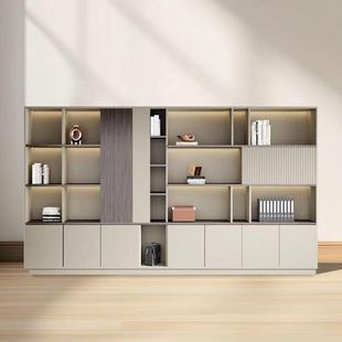 办家具分层质木储物柜子轻奢书柜高颜值档案资料件柜办FRS公公室