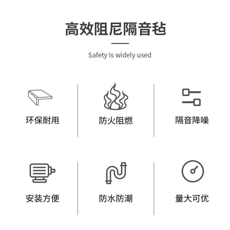 净味白色隔音毡墙体室内隔音材料E0级环保PVC隔音毯2mm3mm阻尼垫