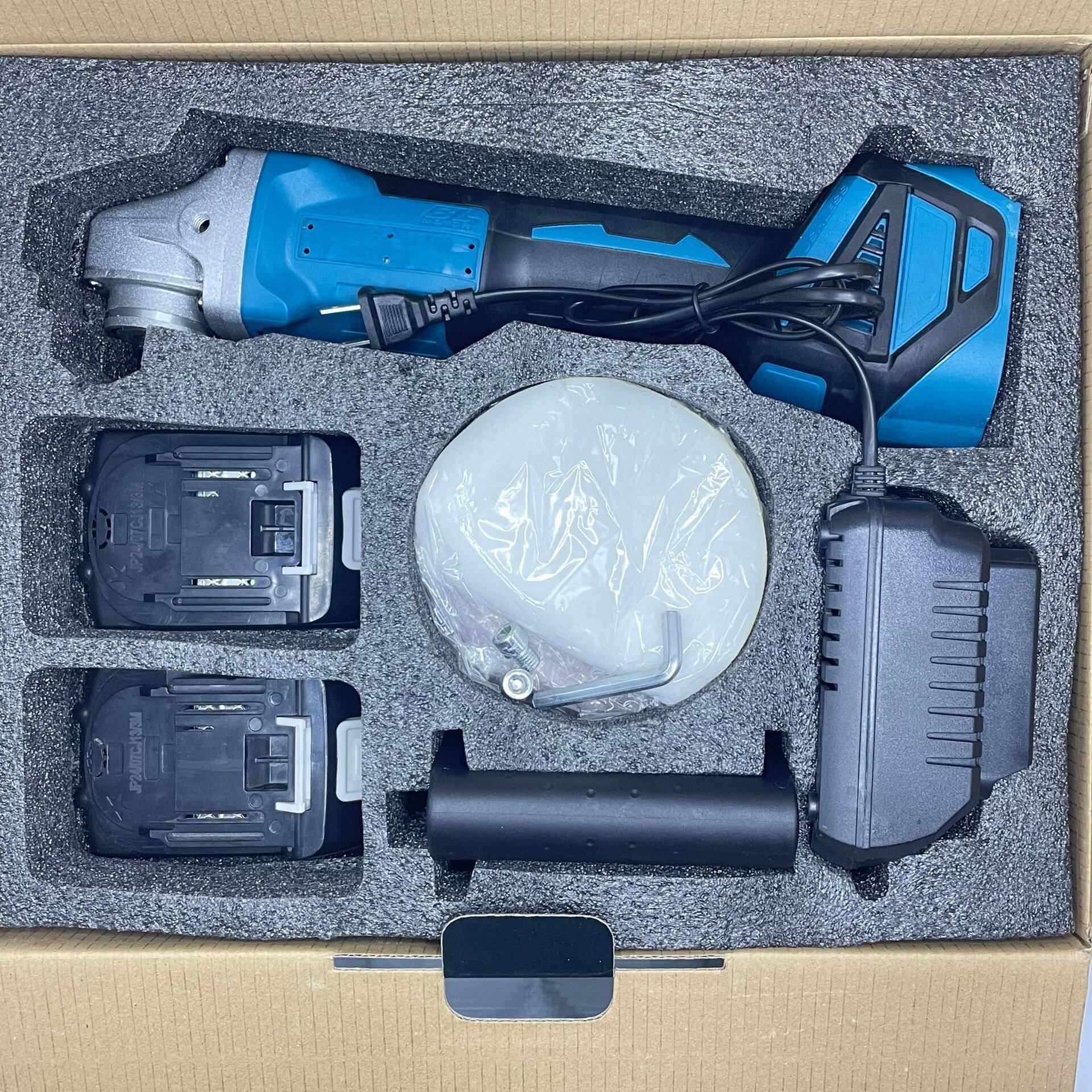 无刷能锂电充工电抛光机多功电动具裸机+配手球杆持汽车打蜡机磨