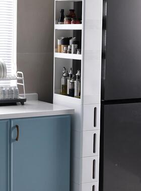 夹缝储收柜抽屉冰箱侧边物纳缝隙窄F969M9HT纳缝收架卫生间浴室厨