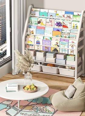 儿层BBZ童书架家用阅置读架柜玩具绘本架多收纳架可移动书宝宝物架