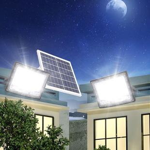 阳能投光灯室外防水感应村遥控庭路院灯灯026led农照太明灯超亮