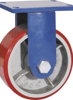 脚轮6X3寸8-880829承重0.98超吨轮重铁芯聚氨脂万型向轮脚厂家直