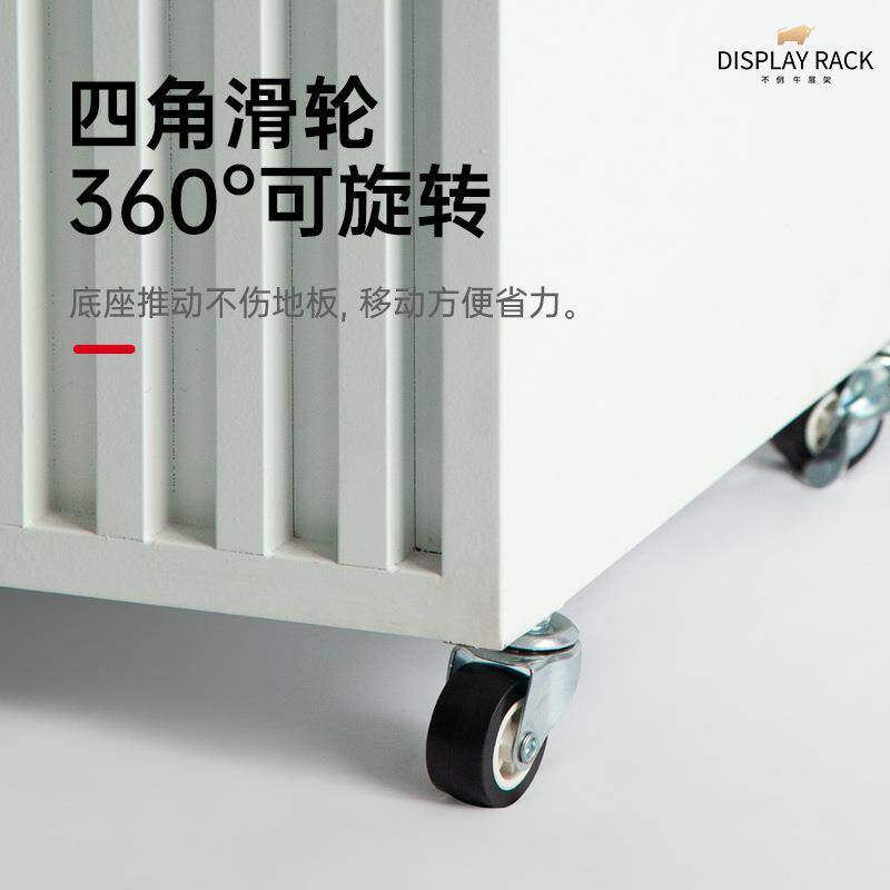 不倒餐饮饭店架菜单展示立式地式691LED灯牛箱落广告牌可移动招牌