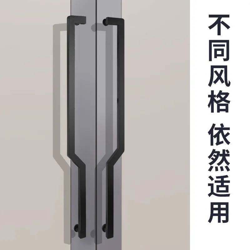 方双弯玻璃门拉手不锈钢大有框门木门推拉门无框把手拉杆执手