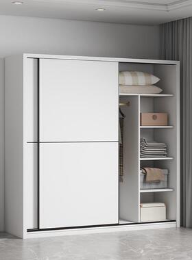 儿用卧10864室易组耐装简出租房衣柜结实用小型实木童新品推拉门