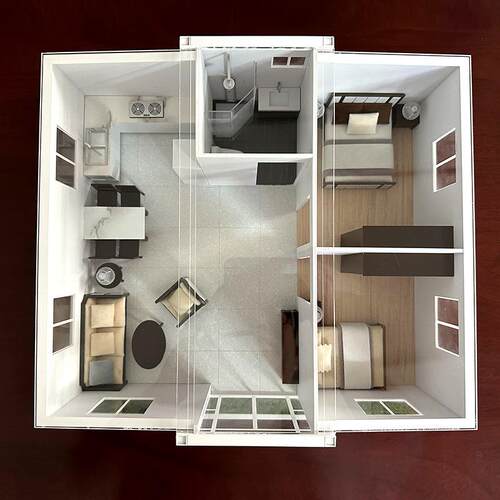 公集装住箱移动23-58房屋出口叠翼折式拓展房办室人集装箱双翼折