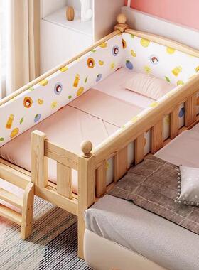 242年全实木接儿童0床拼接床男孩ETC-D女孩平床边床宝宝婴儿床护