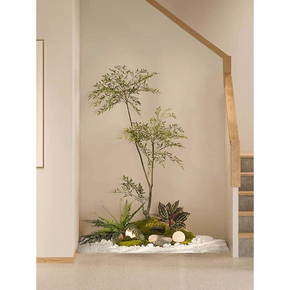 关仿真窗绿植造景32165612组合室内玄景观布置假植物橱枫装饰阳台