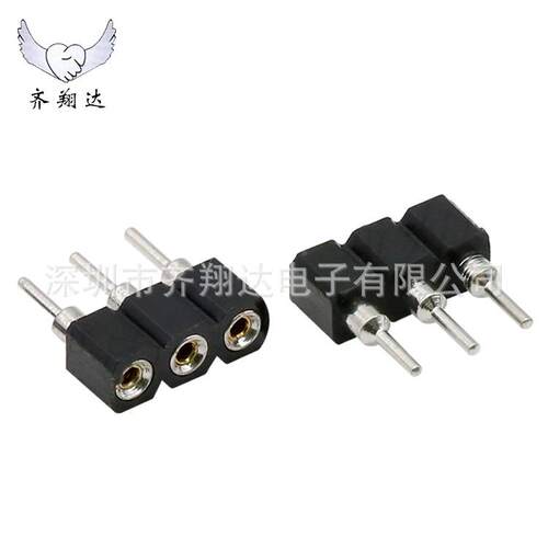2.54mm单排排母(1K/母装KBZ)2-80P座GB圆孔L连ED灯带RPCB排针接器