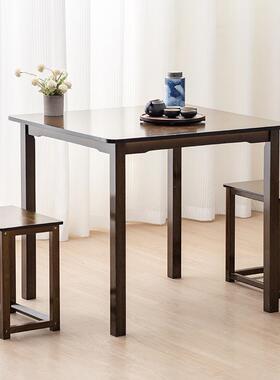 四方桌家用小方小QYCZ6619桌实木桌户型正方经形餐桌学习写字楠竹