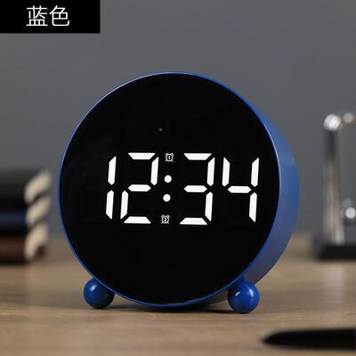 桌面智能小闹钟F98M5M9M225新款学电生起床台钟表静音摆式子时0钟