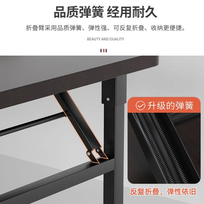桌子折叠桌摆摊美甲桌电脑桌长条桌桌简易餐桌家用出租屋便捷书桌