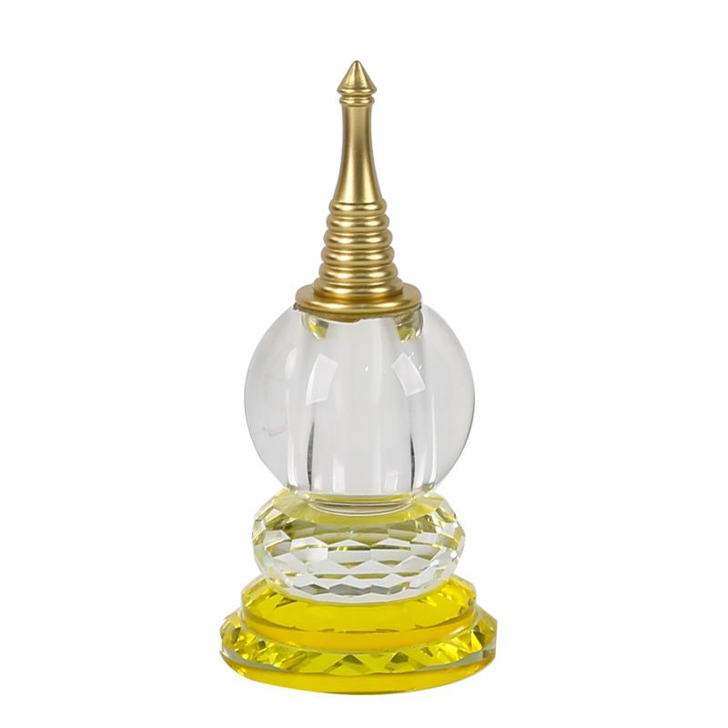 水晶供佛塔舍利塔家用佛具用品摆件大全可装舍利子水晶供佛小尖塔