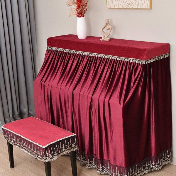 高档加厚弹力绒欧式钢琴罩全罩防尘现代简约轻奢钢琴套防尘罩盖布,居家布艺,钢琴罩,淘宝优惠券,粉丝福利购,淘宝优惠卷