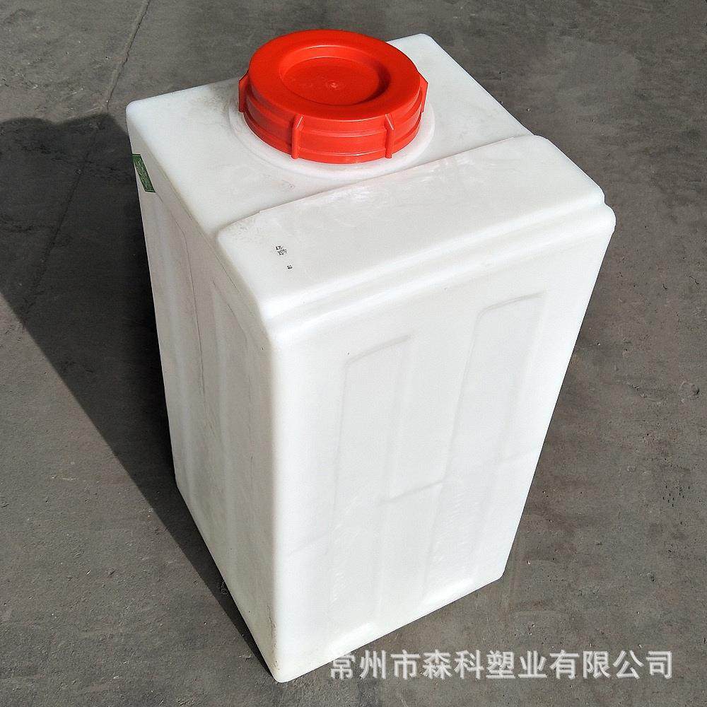 80L方形加药箱耐酸碱pe化工加药桶滚塑一次成型80公斤储溶药罐
