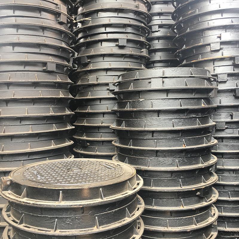 钢材井盖加工市政道路用球墨铸铁井盖圆方形800*800防雨