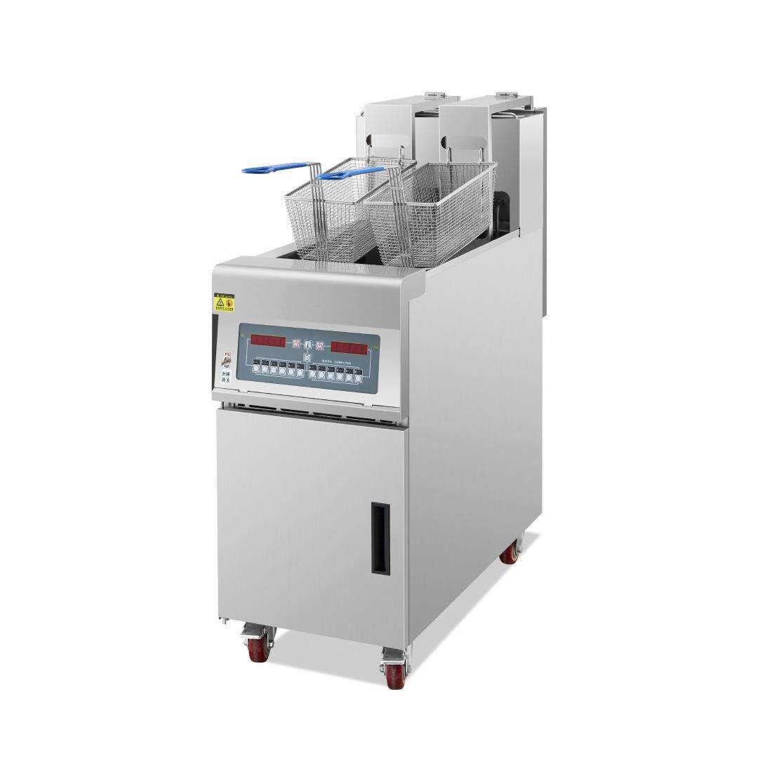 28L电热炸锅自动滤油商用食品加工设备餐饮级不锈钢油水分离