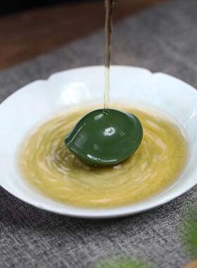 宜兴摆紫可砂绿泥富甲手把件茶宠精品养端茶宠茶台茶桌件WLX茶具