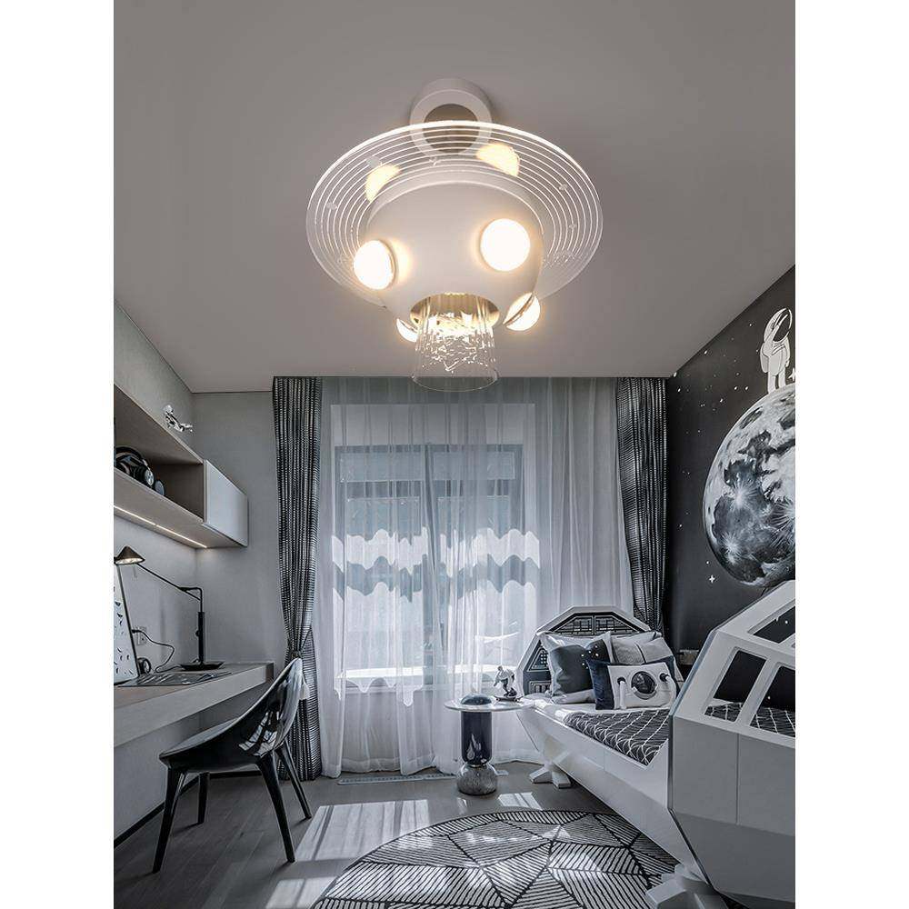 太星球灯男空孩儿童房灯haomeish护眼女孩创卧室灯UO飞碟吊灯意卡,家装灯饰光源,智能吊灯,淘宝优惠券,粉丝福利购,淘宝优惠卷