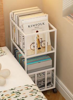 架移动书物可移动物架小书架书本子收纳AL101089桌旁置架小推车落