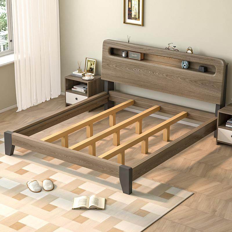 1.8实木床主卧双小人床15简约现代户型1米2单人米DXC-HSB1床出租