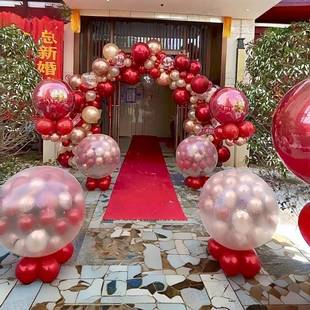 地爆球结婚满天飞 农村户外婚礼天爆球空飘气球全套装饰布置婚庆