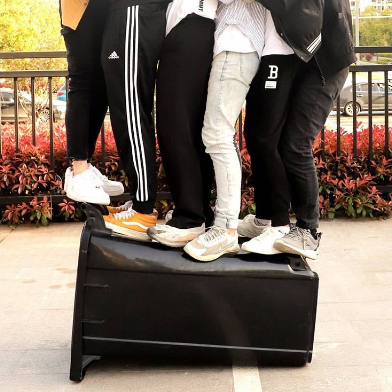 户外垃圾桶物业商用餐饮大号干湿分类240升8环卫容量箱 袋 特120L